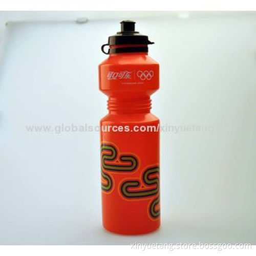 750ML Red Color Plastic BPA Free Water Bottle for Drinking